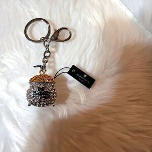 Killarney crystal jewelry Keychain/ real green,amber,and diamond color crystal's